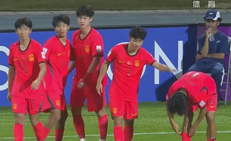 闪击！帅惟浩打空门得手，中国u17 1-0 澳大利亚